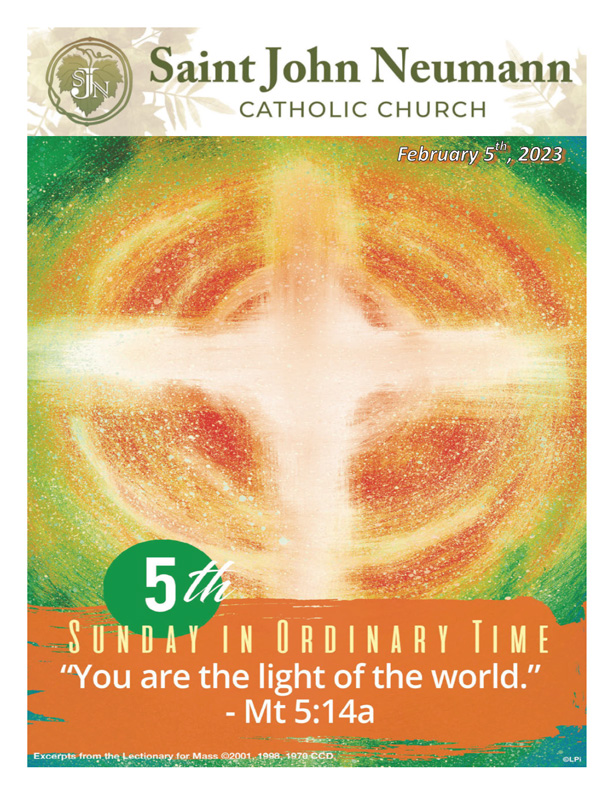 February 5, 2023 "Fifth Sunday In Ordinary Time"