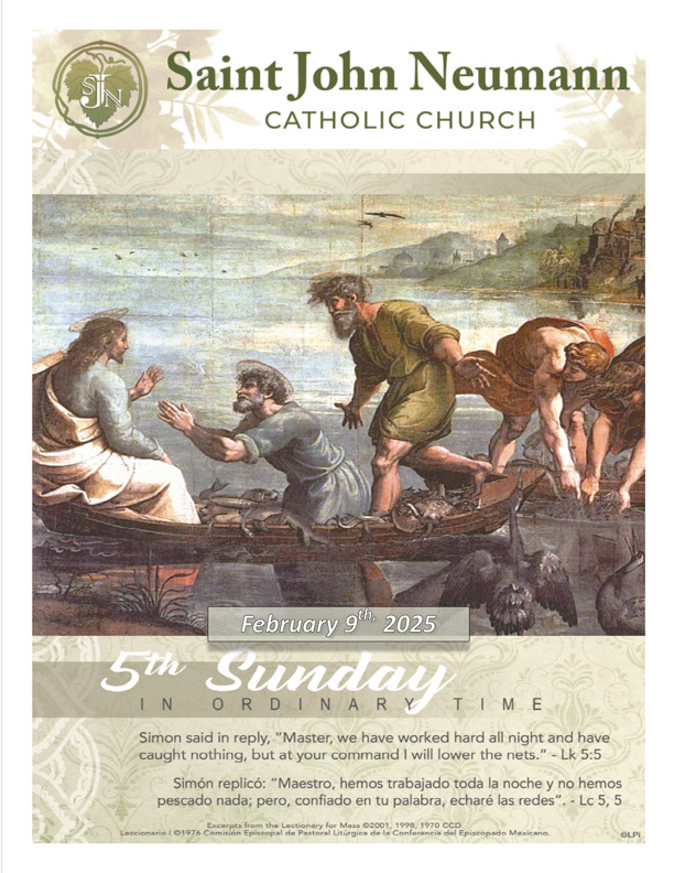 February 9th, 2025 "5th Sunday In Ordinary Time"