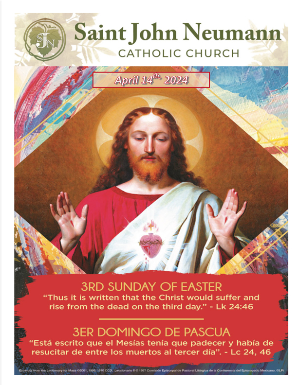 April 14th, 2024 "Third Sunday Of Easter"