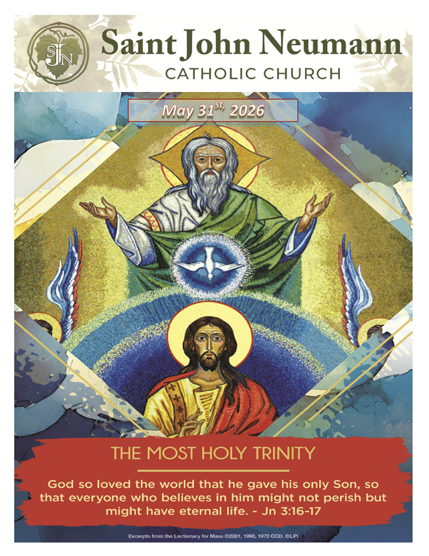 May 31, 2026 "The Most Holy Trinity"
